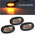 thumbnail image 5 of 3X Raptor Style Smoked Lens Amber Led Front Grille Running Lights for Ford F150, 5 of 8