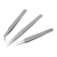 thumbnail image 2 of ANGGREK Steel Tweezers,3Pcs/Set Stainless Steel Thickened Tweezers Set For Watch And Jewellery Repairs Tool,Watch Repairs Tool, 2 of 8