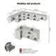 thumbnail image 3 of Cocina Integral Esquinero Modular Madesa Nice 405cm Gris, 3 of 10