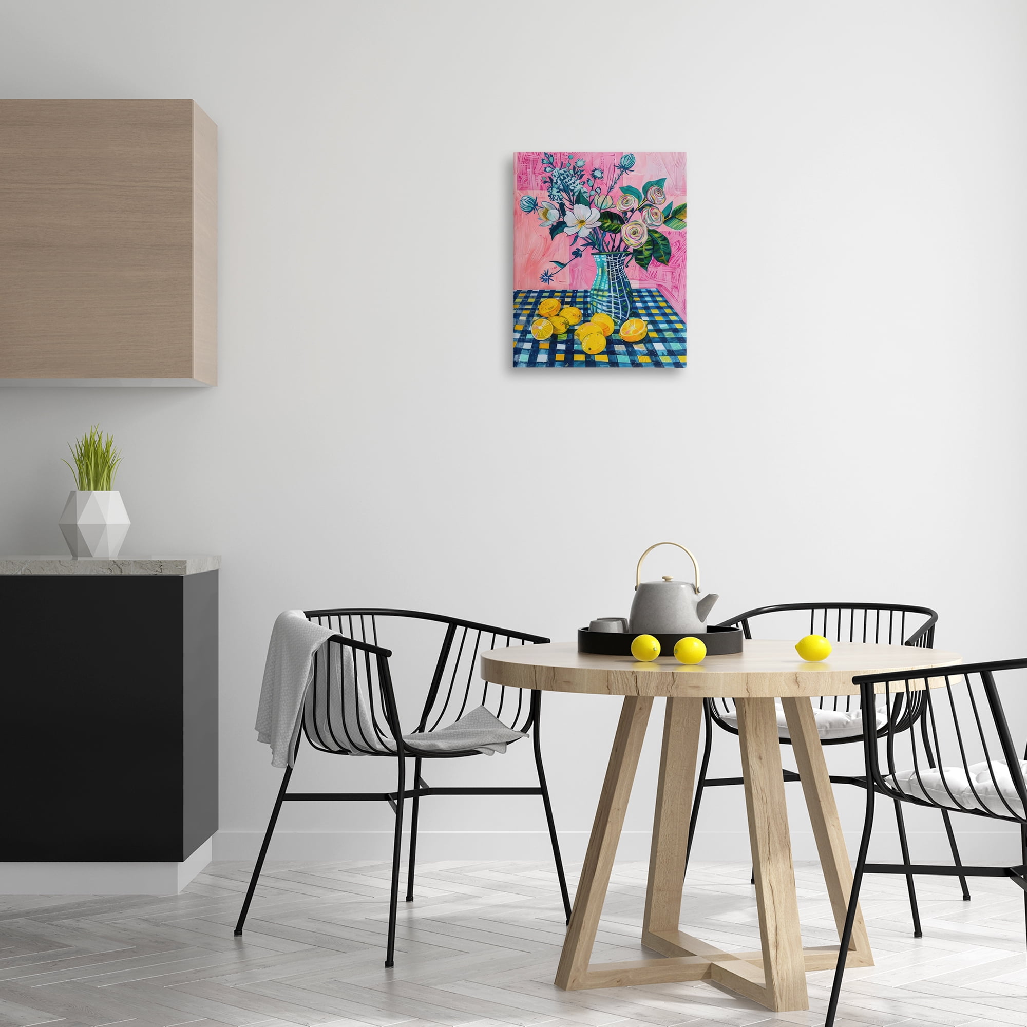 Stupell Industries Summer Table Bouquet Plants & Flowers Painting Wrapped Canvas Art Print Wall Art, 16 x 20