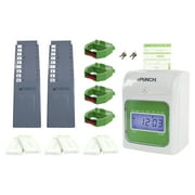 uPunch HN3600 AutoAlign ElectronicTime Clock, Green