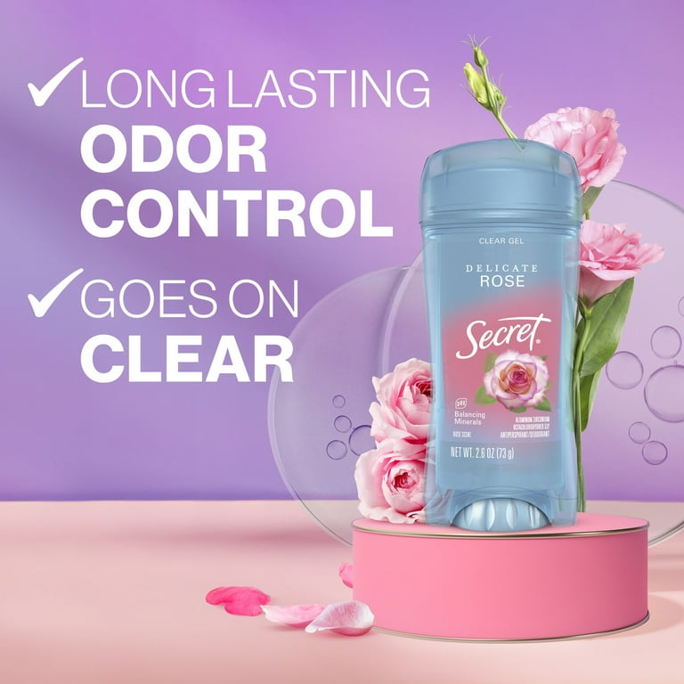 Secret Clear Gel Antiperspirant Deodorant for Women Delicate Rose