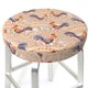 thumbnail image 3 of Disketp Roosters In Floral Funda Redonda para Taburete, Funda de Cojín para Silla de Bar Suave y Elástica-12 inch, 3 of 7