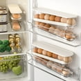 thumbnail image 1 of Caja de Almacenamiento de Huevos para Refrigerador de Doble Capa | Diseño de Cajón Deslizante Apilable | Organizador de Puerta Lateral Delgado Que Ahorra Espacio | Material Pet de Grado Alimenticio |, 1 of 5