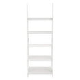 thumbnail image 6 of PJ Wood 5 Tier Wooden Ladder Shelf Organizer Bookcase Display Stand for Home Office, White, 6 of 9