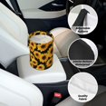thumbnail image 6 of Round Car Trash Can 7×5.9in Waterproof, Durable, Not Easy To Fade, Easy To Install And Disassemble To Prevent Interior Pollution Yellow Sunflowers, 6 of 7