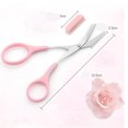 thumbnail image 2 of Stainless Steel Eyebrow Shaping Cut Scissors Comb Hair Remover Beauty Tool 2 PCS, 2 of 4