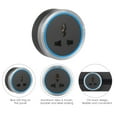 thumbnail image 3 of Graflsoa Adjustable 3-Pin Power Rail Socket with Blue LED - Universal Plug Adapter, Aluminum Alloy & Acrylic Design, Easy Installation, Grey, 3 of 6