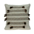 thumbnail image 2 of Creamy Beige Textured Throw Pillow, 2 of 6