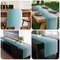thumbnail image 6 of Turquoise Ombre Table Runner 36 Inches Long, Teal White Gradient Modern Abstract Art Kitchen Coffee Dining Table Decoration for Home Party Birthday Wedding Home Decor 13x36 Inches, 6 of 8