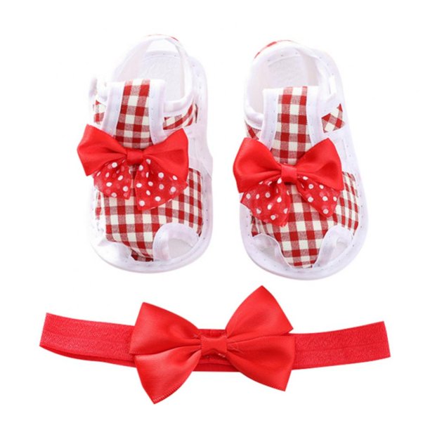 Infant Baby Girl Princess Bowknot Soft Sole Cloth Crib Lace Shoes