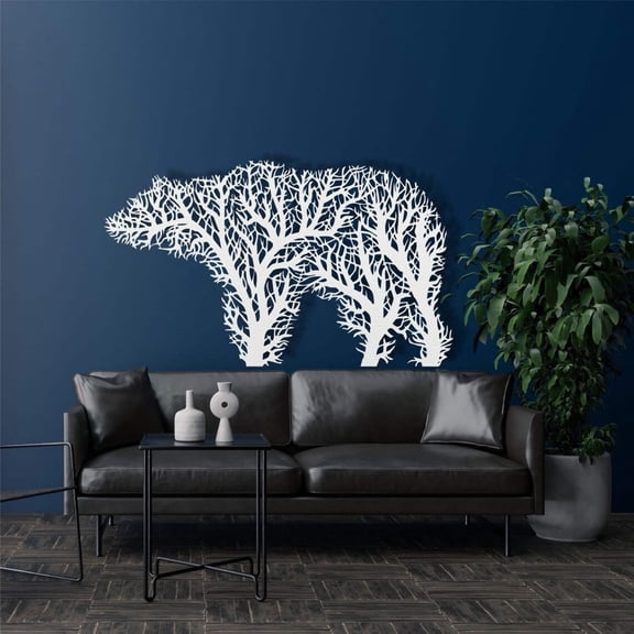 Metal Wall Art, Metal Bear Decor