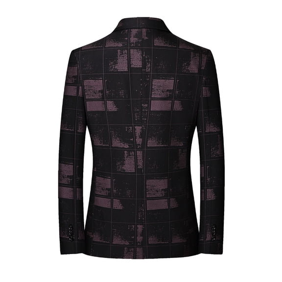 Vedolay Mens Coat Men's Solid Color Open Front Plus Size Long Sleeve Office Blazers Jacket,B XL