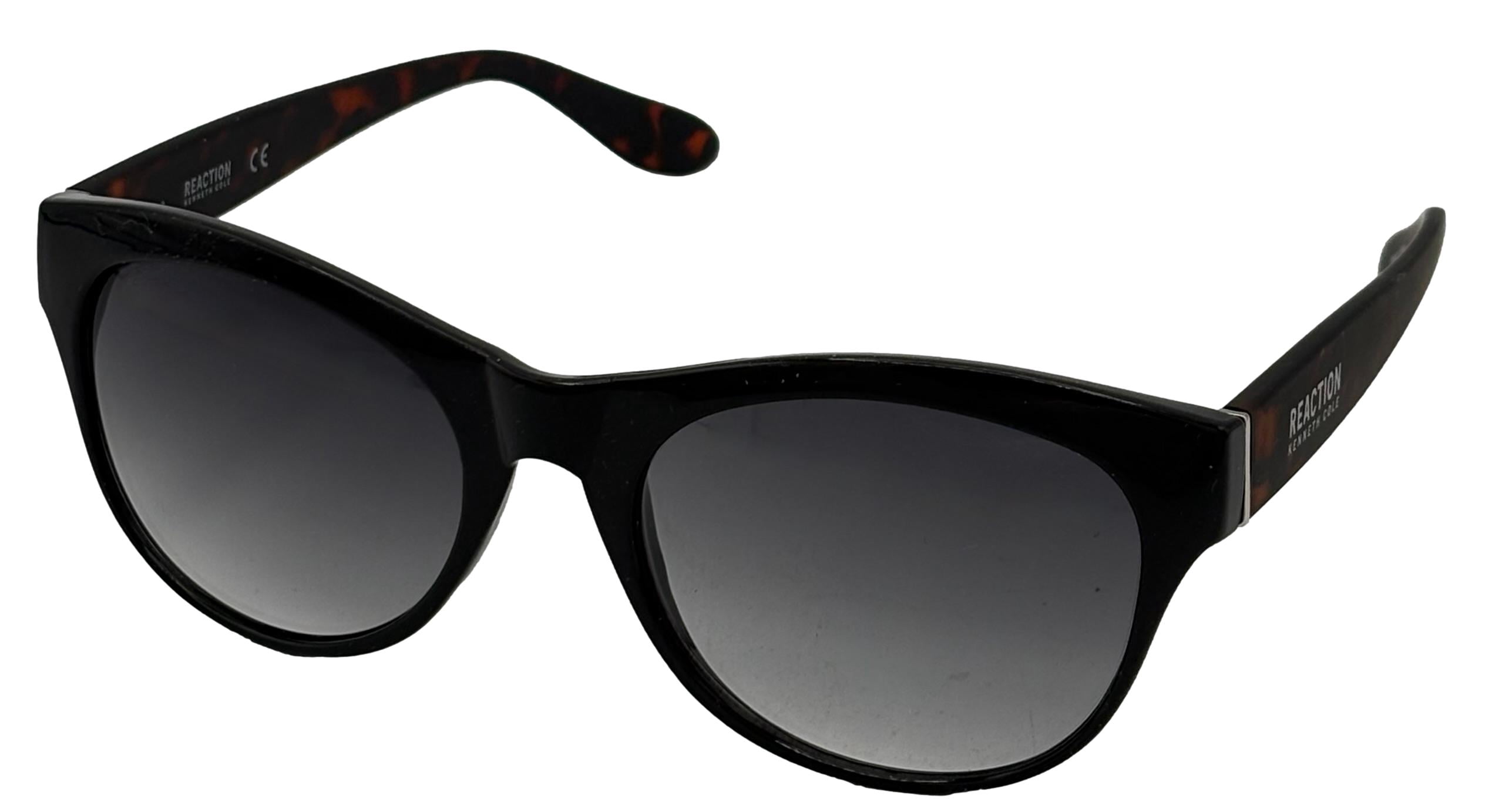 Kenneth Cole Glossy Black Cat-Eye Sunglasses with Dark Lenses And Rhinestones Kenneth Cole Reaction Cat Eye Sunglass for Women, Smoke  main image 2