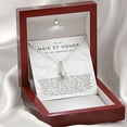 thumbnail image 3 of Sister Maid Of Honor Gift Inspirational Jewelry Gift with Message Card Christmas Gift Box Luxury Box, 3 of 3