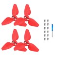 thumbnail image 1 of 2 Pares Hélices para DJI Neo Drone Cuchillas Coloridas Liberación Rápida () Rojas, 1 of 3