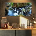 thumbnail image 1 of Creek avec Panorama de Sentier de Randonnée - Impression sur Toile Photographie de Paysage, 1 of 3