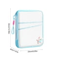 thumbnail image 4 of MTBLYS Bolsa organizadora de malla con asa|apertura completa de 180 grados|múltiples compartimentos con cremallera|ideal para guardar libros|cuadernos y otros artículos de papelería, 4 of 7