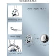 thumbnail image 4 of CACA LADY I Love You Necklace 100 Languages Projection Necklace 925 Sterling Silver Cute Animal Panda Pendant Necklace jewelry Gifts for Mom Women Birthday Mothers Day, 4 of 6