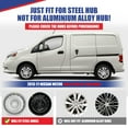 thumbnail image 5 of Wheel Rims Covers 15 inch 4 Pieces ,for 2013-2021 NISSAN NISSAN NV200 Compatible With Steel Wheels Hubcaps PP Material (Black Lacquer), 5 of 8