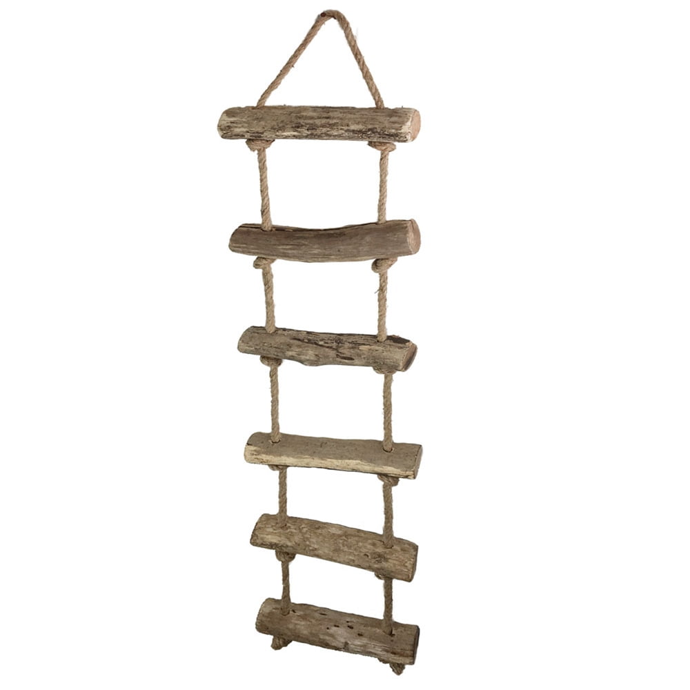 Party Ornaments Wedding Decor Hanging Rope Ladder Natural Wood Rustic