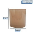 thumbnail image 4 of 9 oz. Monticiano Sand Empty Candle Jar candle vessels for DIY candle-making projects (Box of 12) FREE SHIPPING, 4 of 5