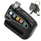 thumbnail image 5 of Alarma de motocicleta de bicicleta Disco Disco Bloqueo Parno impermeable para negros para negro, 5 of 5