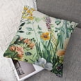 thumbnail image 7 of nygtbtfer Pillow Covers Set of 2 Yellow Flowers Leaves Decorative Pillow Cases Linen Cushion Case Home Decor for Sofa Couch Porch Outdoor White, 7 of 7