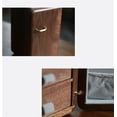 thumbnail image 4 of Solid Wood Watches Drawer Storage Box Earrings Necklace Jewelry Case Makeup Table Multi-layer Display Shelves Organizer, 4 of 7