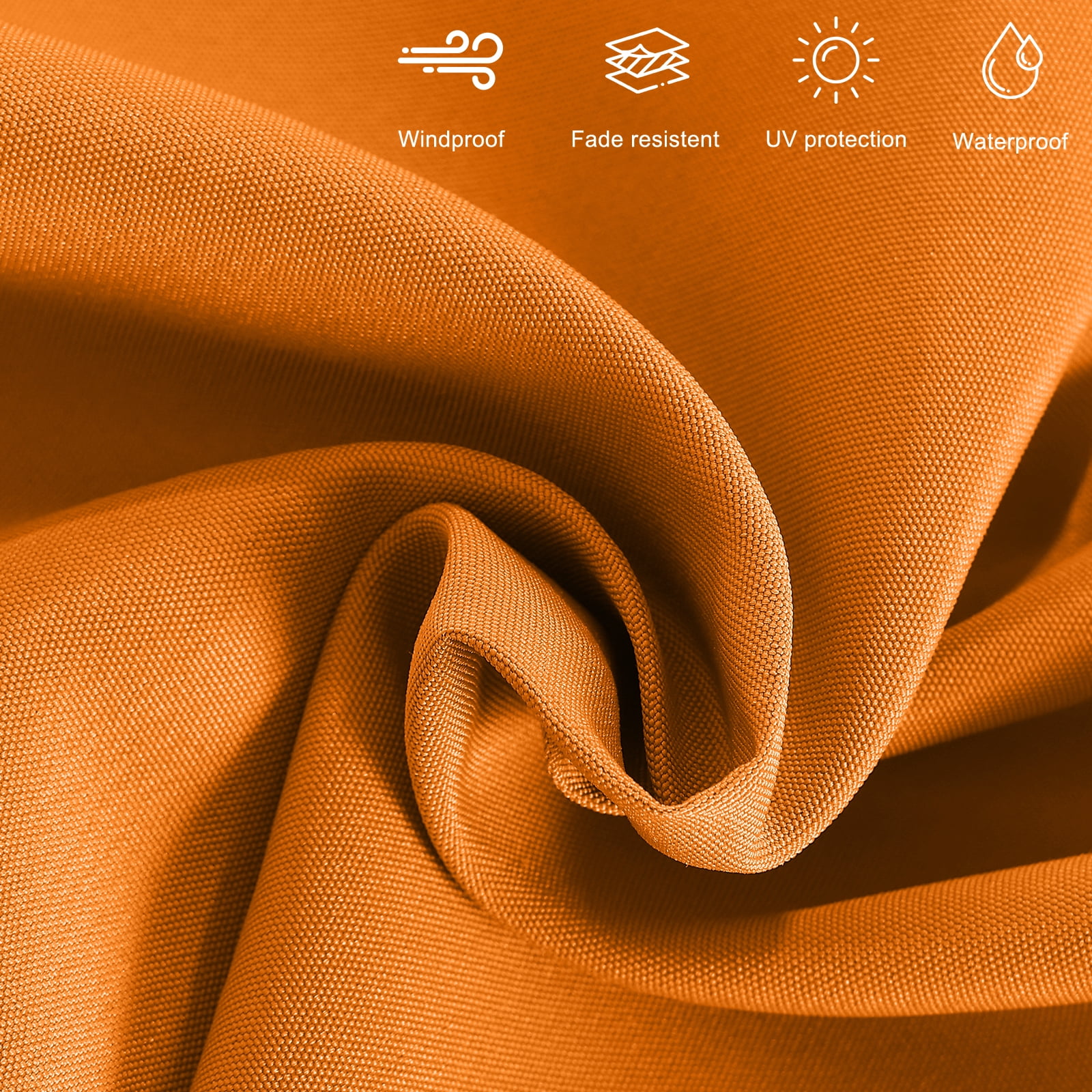 ABCCANOPY 10 FT 360°Rotation Cantilever Patio Umbrella with Crank & Cross Base for Garden, Backyard, Pool and Beach, 12+ Colors(Orange)