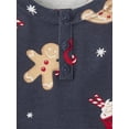 thumbnail image 2 of The Children's Place Boys Christmas Long Sleeve Gingerbread Snug Fit Henley PJs, Sizes 4-16, 2 of 4