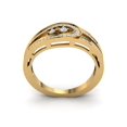 thumbnail image 3 of 1ctw Round Cut Diamond Prong Bridal Fancy Stylized Wedding Band Ring Anniversary Solid 14K Gold GH I1, 3 of 3