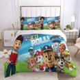 thumbnail image 5 of Juego de cama para niños de la Patrulla Canina, funda de edredón con diseño de perro canino de la Patrulla de Anime, funda nórdica de dibujos animados, ropa de cama para niño y niña, funda de almohada, 5 of 5