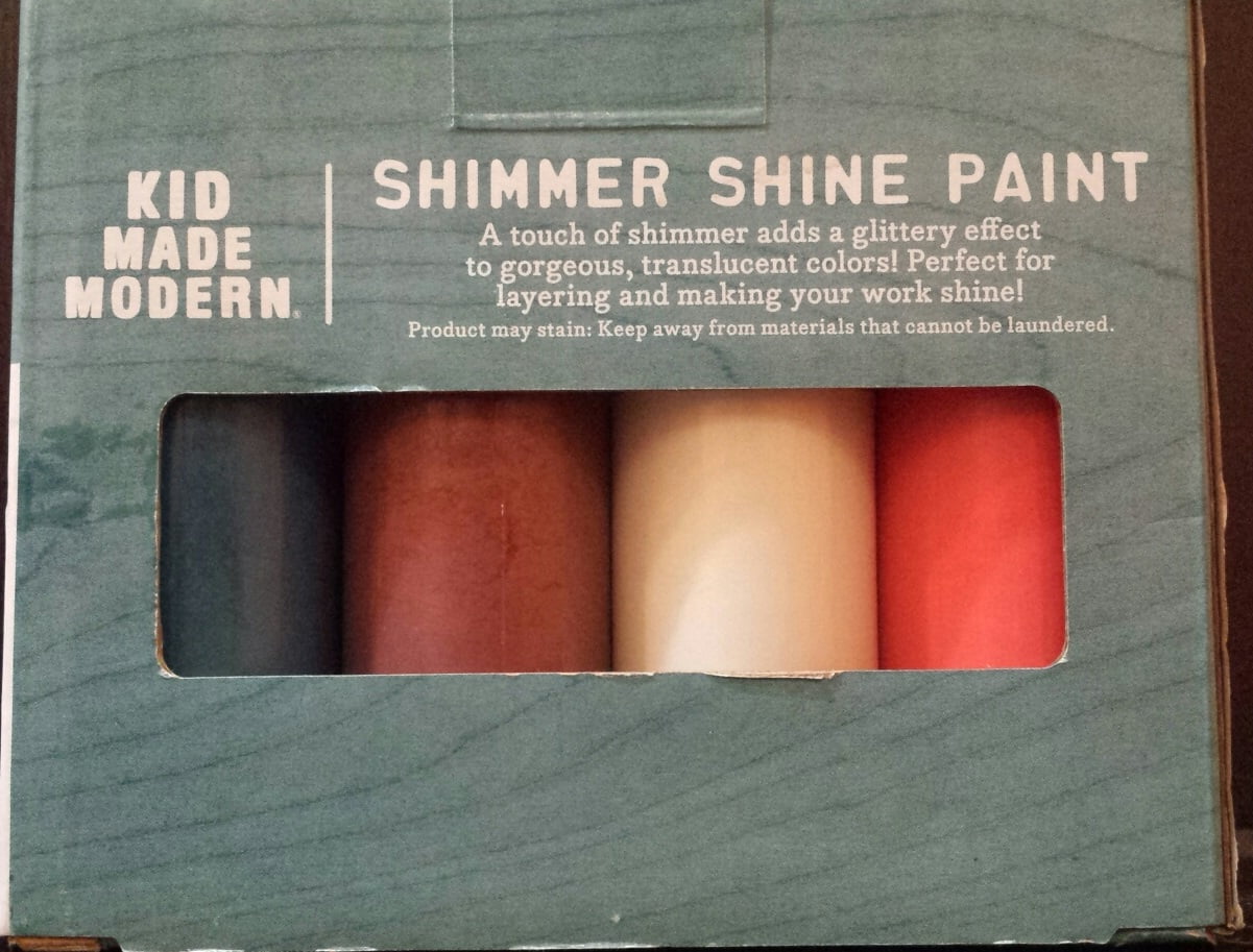 Kid Made Modern Shimmer Shine Paint, 8ct Acrylic Shine Paints, 2oz