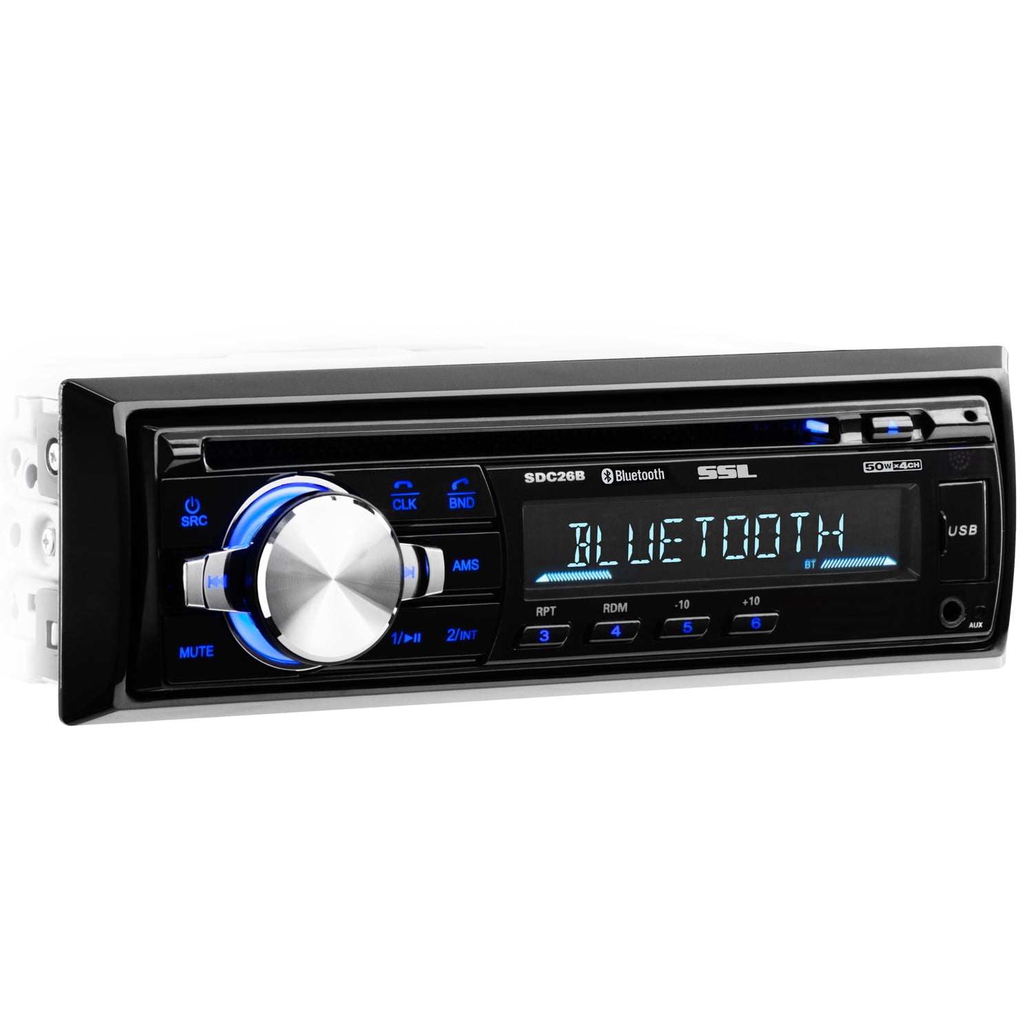 Boss 508UAB 1 Din In Dash CD Car Player USB MP3 Stereo Audio Receiver Bluetooth 