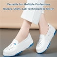 thumbnail image 2 of Nurse Shoes for Women Breathable Leather Upper Medical Work Shoes – Lightweight & Slip-Resistant Nursing Shoes for Healthcare Workers – Comfortable Support for Long Shifts, 2 of 8