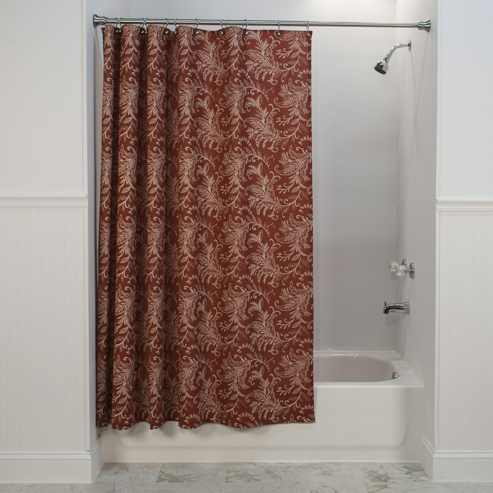 standing shower curtain size