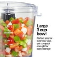 thumbnail image 2 of Hamilton Beach Electric Food Chopper & Mini Food Processor, 3-Cup, Black, 2 of 8