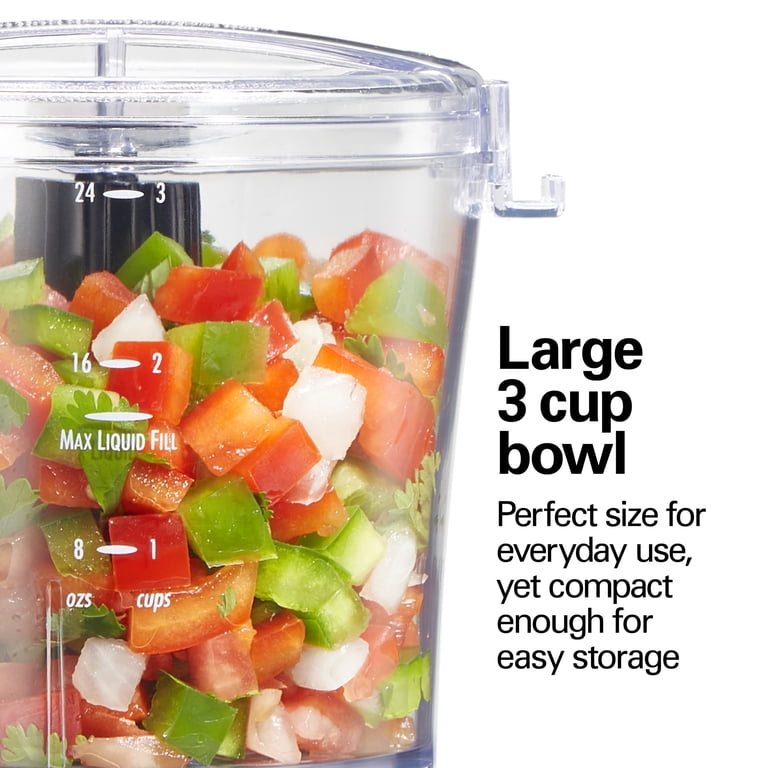 Hamilton Beach 3-Cup Electric Food Chopper, Black photo 2