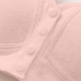 thumbnail image 4 of BaoFuBaoMei Front Snap Bras for Women Plus Size Lift Wireless Bra Side Support Push up Brassiere Jacquard Everyday Bralette, 4 of 8