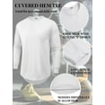 thumbnail image 6 of COOFANDY 2 Pack T Shirts for Men Long Sleeve Cotton Hipster Hip Hop Longline Crewneck Tee Shirts for Gym Workout Casual Fall Undershirts, 6 of 7