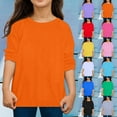 thumbnail image 3 of YUEHUA Girls Boys Long Sleeve T Shirts Kids Casual Crewneck Loose Basic T-Shirts Comfortable Toddler Summer Tunic Tops Activewear, 3 of 5