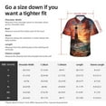 thumbnail image 4 of Men's Casual Short Sleeve Button Down Hawaiian Shirts,Lighthouse at Sunset Shirts Regular Fit Beach Summer Shirts with Front Pocket,XL, 4 of 7