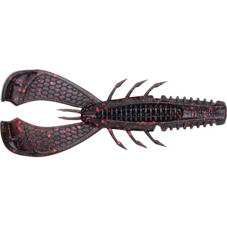 Rapala CrushCity Cleanup Craw 3.5 Soft Bait - Black Red Flake
