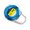 Blue, variant on Yokua Measuring Tool Retractable Ruler Tape Measure Keychains Keyring for Tailors
