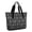 Black Halloween Dancing, variant on Tote Bag for Women - Black Halloween Dancing Skeleton Pattern Shoulder Bag - Large Utility Work Duffle Bag with Zipper Handbag for Travel, Work, Sprots