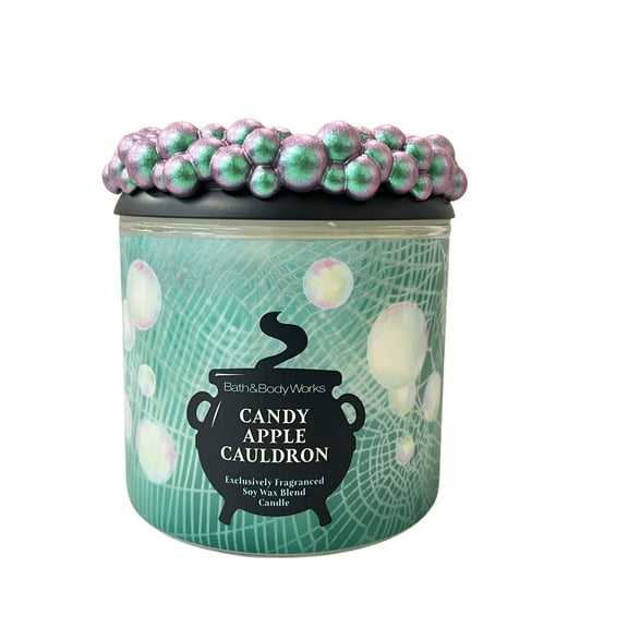 Bath & Body Works Candy Apple Cauldron Scented 3 Wicked Candle 14.5 oz