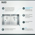 thumbnail image 4 of Ruvati RVH7350 Undermount 16 Gauge 30 in. Kitchen Sink Double Bowl, 4 of 5