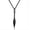 Black, variant on Fashion Jewelry Arrow Head Pendant Long Chain Necklace Stainless Steel Gift-Black