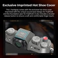 thumbnail image 6 of SMALLRIG X-T50 Handgrip, Wooden L-Shape Grip for FUJIFILM X-T50 Camera, Built-in Quick Release Plate for Arca, with Shutter Button and Hot Shoe Cover, Charcoal Silver - 4736, 6 of 7